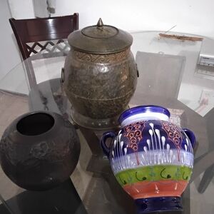 Ceramic Wall Decor in Blue and Green